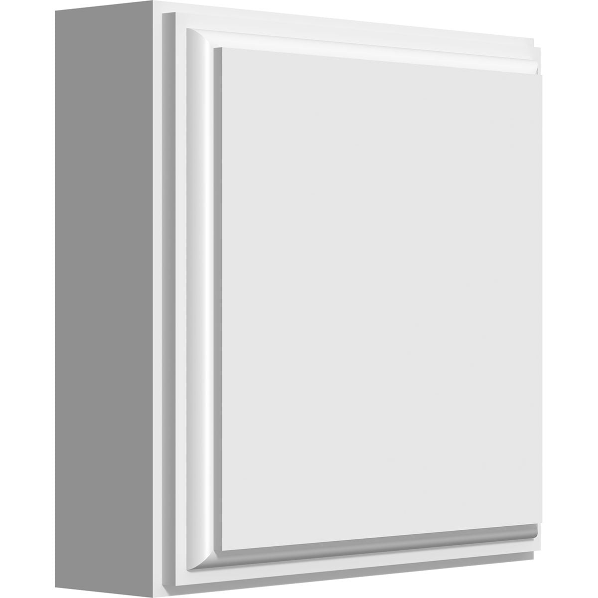 3"W x 3"H x 1"P Standard Sedgwick Rosette with Beveled Edge (2Pack