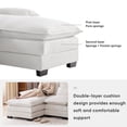 thumbnail image 6 of Modern U-Shape Sectional Sofa, Chenille Upholstered Modular Couch with Console Cup Holders and USB Charging Ports, for Living Room Office Apartment, 6 of 17