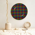 thumbnail image 4 of Honeii Rainbow Houndstooth Print Elegant Bone China Decorative Plate, Porcelain Plate,Art Crafts,Ceramic Ornaments for Home Office Wall Decor-8in, 4 of 5
