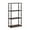 , Dark Cherry and Black, variant on Furinno Turn-N-Tube 4-Tier Classic Tubes Display Shelf, Brown