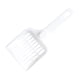 thumbnail image 1 of 2 palas para arena de gatos con listones anchos para pellets de pino, pala de plástico resistente (blanca), 1 of 7