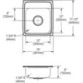 thumbnail image 2 of Elkay LRAD1517600 15 x 17.5 Inch Gourmet Sink with Quick-Clip, 2 of 7