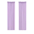 thumbnail image 2 of Gorgeous Home Linen Elegant 2-Piece MR2 Lavender Curtain Set Semi-Sheer Window Treatment Size 54" wide X 63" length each panel, 2 of 5