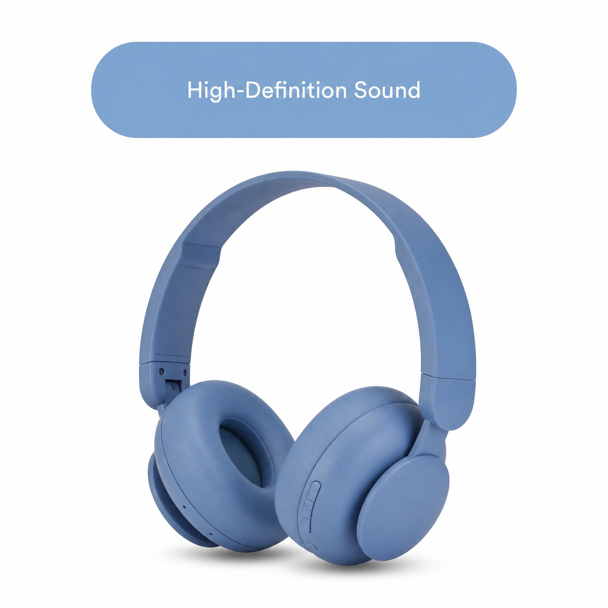 onn Wireless On-Ear Headphones, Blue