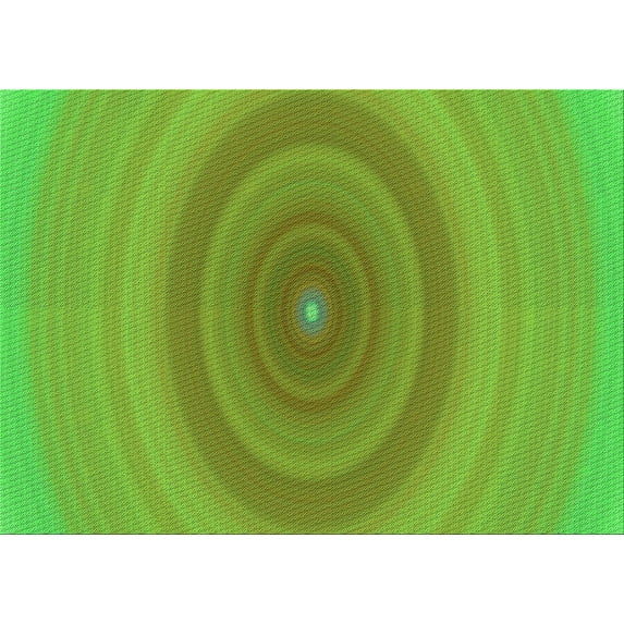 Ahgly Company Machine Washable Indoor Rectangle Transitional Green Area Rugs, 6' x 9'