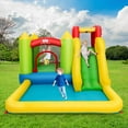 thumbnail image 4 of Costway Inflatable Bounce House Water Slide Jump Bouncer w/Climbing Wall and Splash Pool  Blower Excluded, 4 of 10
