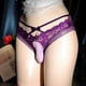 thumbnail image 4 of Bragas con bolsa Sissy de encaje Floral para hombre, ropa interior erótica de cintura baja para parejas, ropa interior Gay con lazo, calzoncillos sexis transparentes con bolsa para bulto, 4 of 5