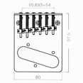 thumbnail image 4 of NATEFEMIN Enhance Sound Chrome Bridge for Fender Telecaster Optimal String Spacing & Intonation for All Skill Levels, 4 of 9