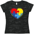 thumbnail image 3 of Inktastic Autism Puzzle Heart Women's T-Shirt, 3 of 5
