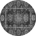 thumbnail image 1 of Ahgly Company Indoor Round Oriental Gray Traditional Area Rugs, 3' Round, 1 of 4