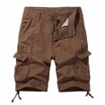 thumbnail image 2 of Dolkfu Men Shorts Casual Cargo Work Shorts Outdoors Hiking 6 Inch Inseam Shorts Men L, 2 of 6