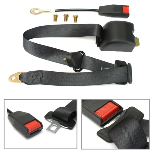 Universal 3 Point seat belt with choice of buckle (110)
