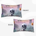 thumbnail image 2 of Lsque Mist Sunflower Skull Pattern Pillow Case – Soft & Cozy Throw Pillow Cover, Hypoallergenic Cushion Case for Sleeping Women with Envelope Closure-14"x20", 2 of 6