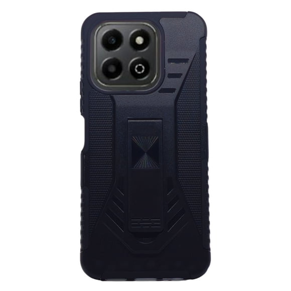 Funda Uso Rudo Clip Blindaje Cely Vesmir Para Honor X6B con 2 Micas de Pantalla