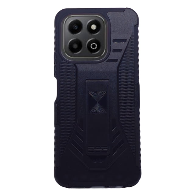Funda Uso Rudo Clip Blindaje Cely Vesmir Para Honor X6B con 2 Micas de Pantalla
