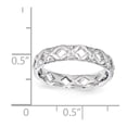 thumbnail image 4 of Sterling Silver Stackable Expressions Carved Ring, 4 of 4