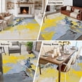 thumbnail image 5 of 5'x8' Area Rugs, Yellow Blue Indoor Outdoor Area Rug for Living Room Bedroom, Modern Abstract Oil Painting Art Washable Bathroom Rugs Kitchen Floor Carpet Mats Home Decor Aesthetic, 5 of 8