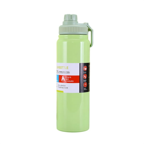 Oferta por tiempo limitado!Taza de agua aislada de acero inoxidable Botella de agua de coche deportivo de ocio diario con aislamiento al vacío y acero inoxidable