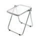 thumbnail image 5 of Mesa plegable con bandeja, mesa plegable pequeña, ahorra espacio, mesa auxiliar multifuncional pequeña para oficina, apartamento, hogar, dormitorio Transparente, 5 of 8