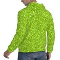 thumbnail image 6 of Wukai Lime green glitter Print Men Hoodies Fleece Sweatshirts Long Sleeve Sweaters Pullover Fall Outfits Winter Clothes-Medium, 6 of 7