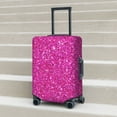 thumbnail image 6 of Logiee Rose Red Glitter Print Travel Luggage Cover,Suitcase Protector, Washable Elastic Suitcase Baggage Cover,Closure for Wheeled Suitcase Fit 18-32 Inch Luggage-Large, 6 of 7