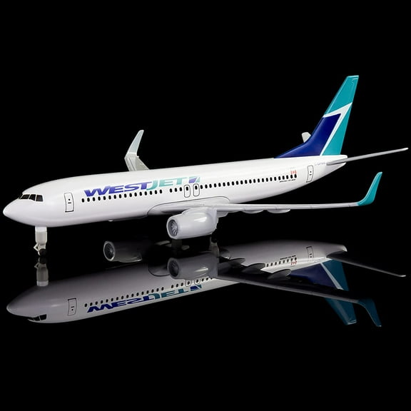 1:300 Alloy American Westjet B737 Airplane Model Aircraft Model Simulation Aviation Science Exhibition Model