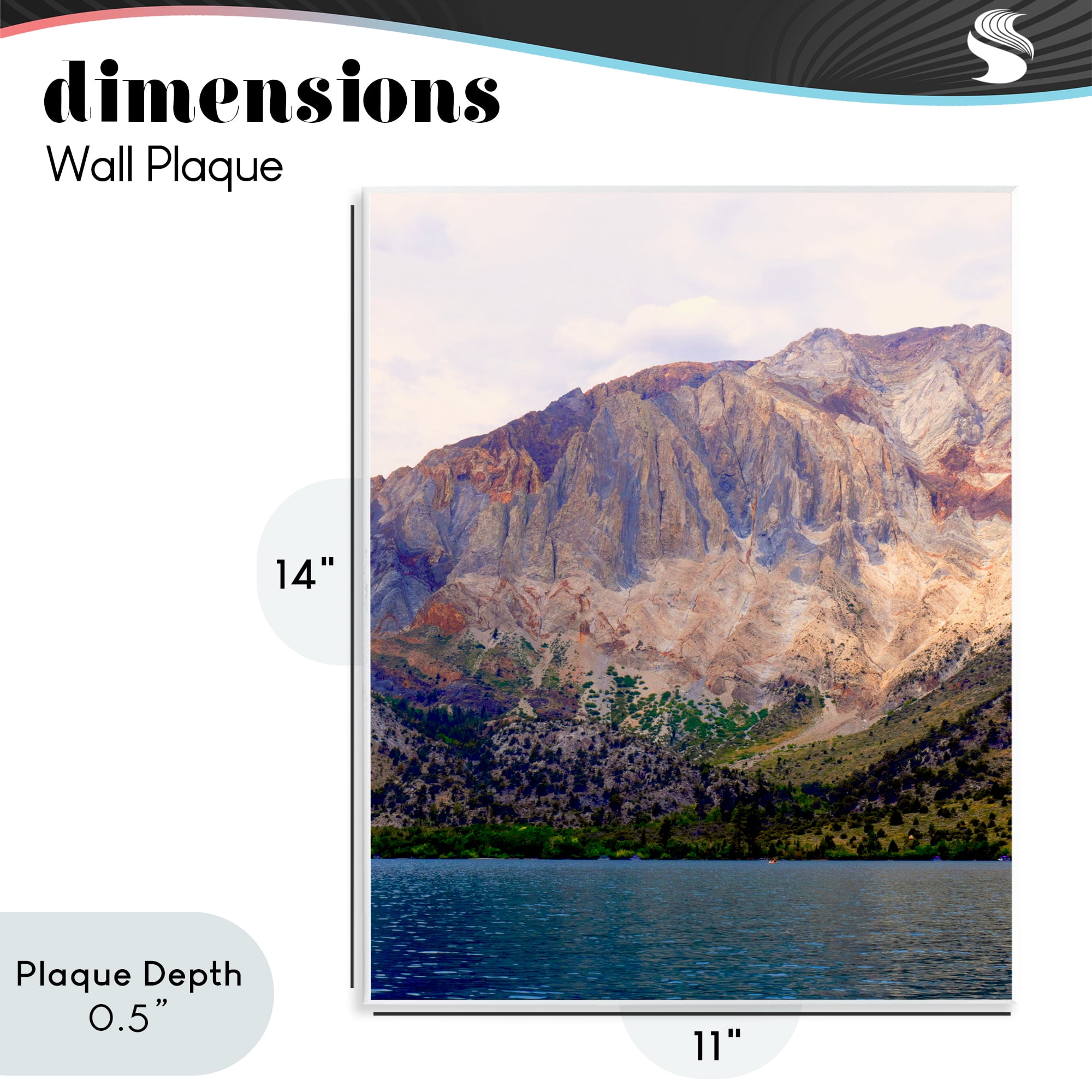 Stupell Industries Serene Lake Beneath Mountains Wall Plaque Art, design by Gemma Bardot