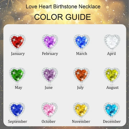 APSVO S925 Sterling Silver Plated Love Heart Necklaces for Women Girls CZ April Birthstone Pendant with Crystal Birthday Graduation Jewelry Gifts Teen Her Mom Adults Lady Girlfriend Kids