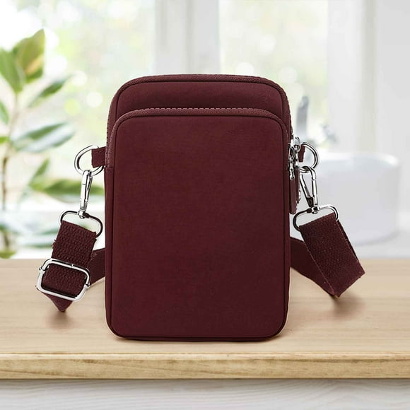 Ladies' Fashionable Casual Shoulder Crossbody Bag Summer Nylon Fabric Mobile Phone Pouch