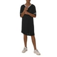 thumbnail image 6 of Men's Cotton Nightshirt Short Sleeve Sleepwear Soft Comfy Nightgown Loose Sleep Shirt S-XXL, 6 of 6