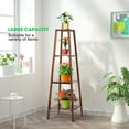 thumbnail image 2 of VIVOSUN 4-Tier Bamboo Plant Stand, Indoor Tall Stand Rack Corner Plant Shelf, Multiple Flower Pot Holder for Patio Garden, Living Room, Balcony, 2 of 6