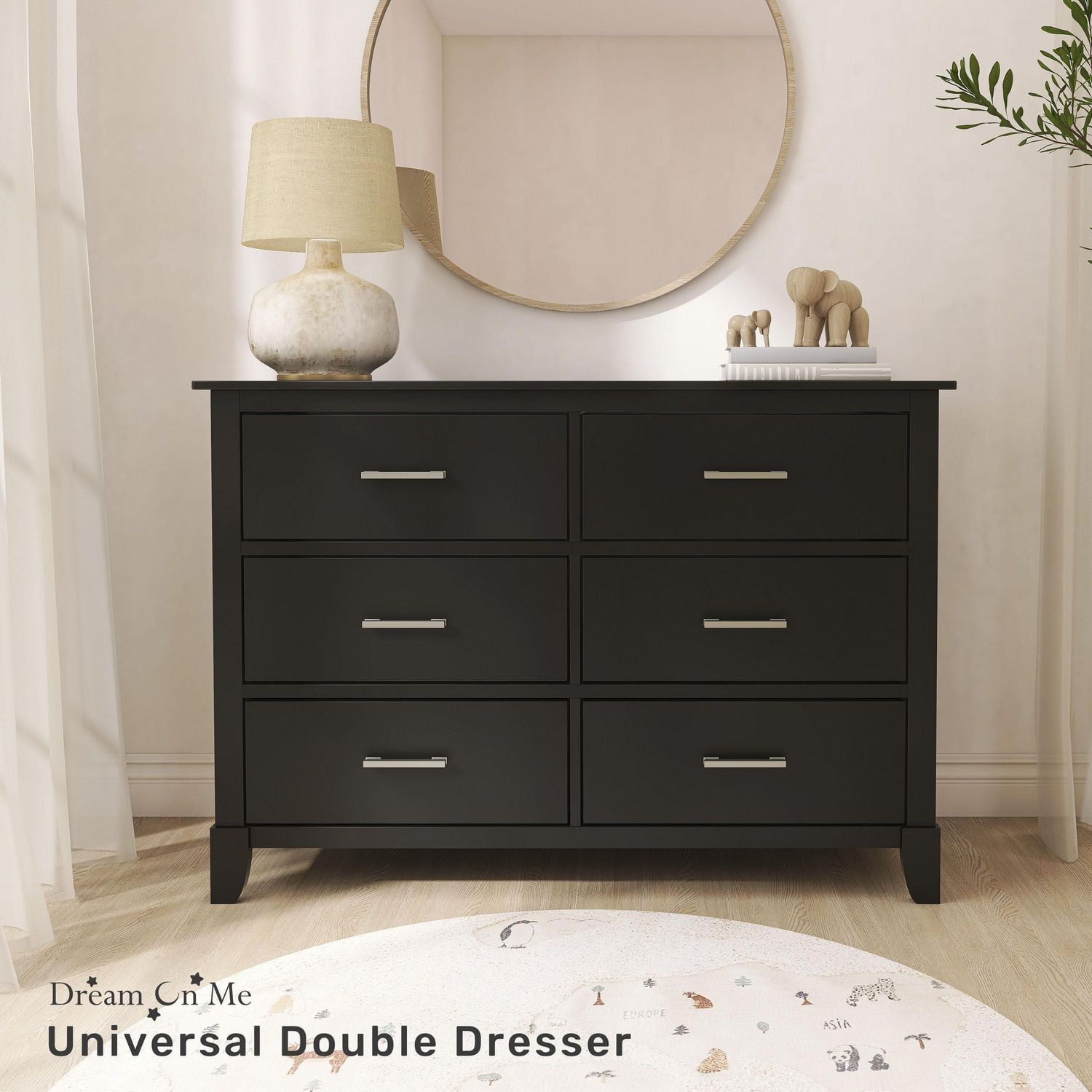 Rêve Sur Moi Universel Double Commode I Enfants Chambre Commode I Six Tiroirs Commode I Milieu Du Siècle Moderne