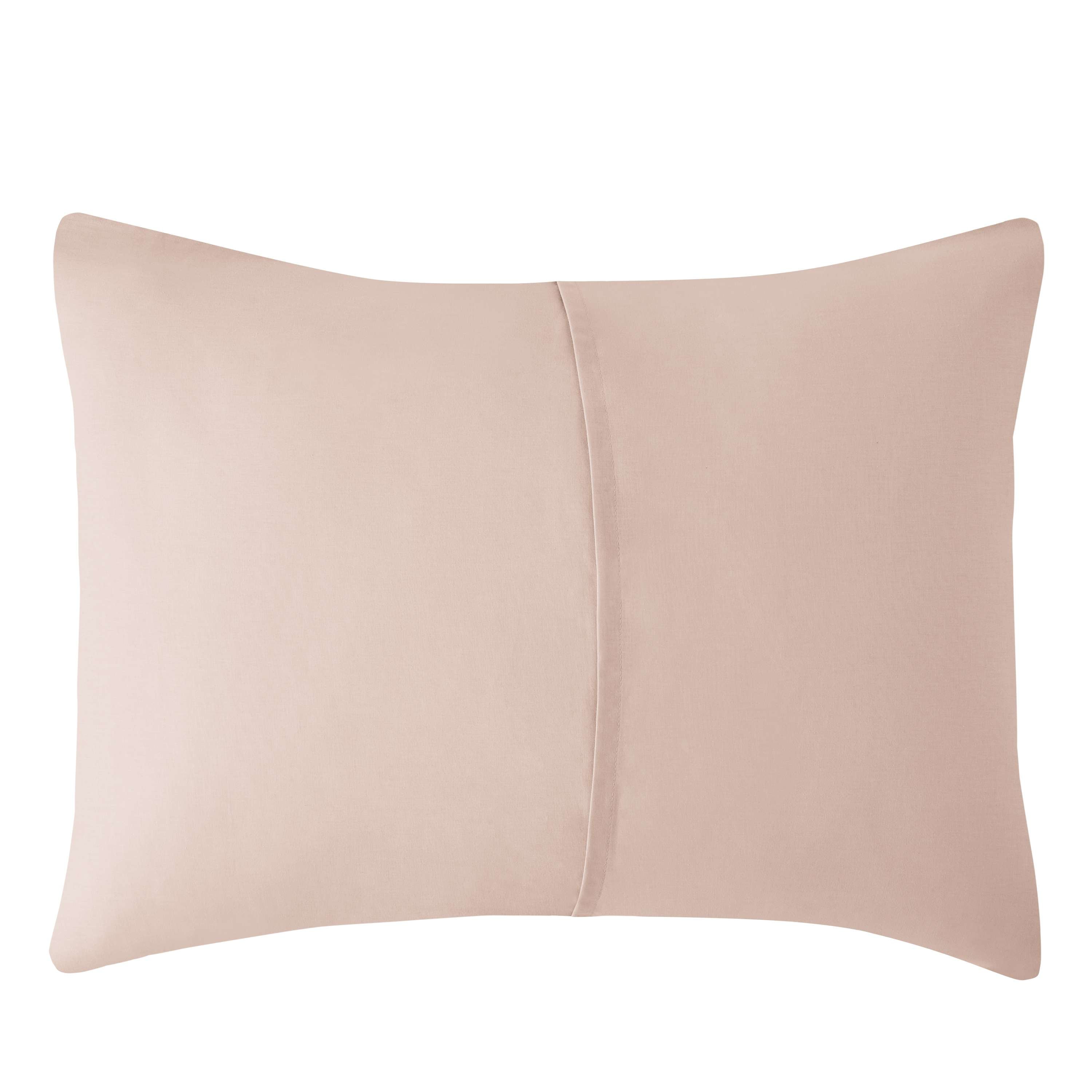 Mainstays 100% Cotton Matelassé Pillow Sham Bedding, Standard/Queen, 2 Pack, Green/Pink