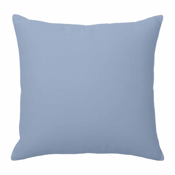 Pillow Covers 18x18 Inch, Pure Light Blue Linen Pillowcase with Invisible Zipper, Simple Solid Color Decorative Throw Pillow Covers Cushion Case for Couch Sofa Bed Living Room