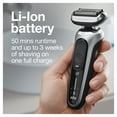 thumbnail image 6 of Braun Series 7 7025s Flex Rechargeable Wet Dry Men's Electric Shaver with Beard Trimmer, 6 of 12