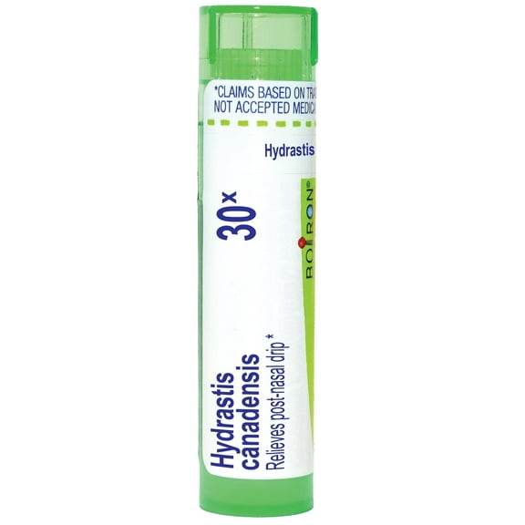 Boiron Hydrastis Canadensis 30X, Homeopathic Medicine for Post-Nasal Drip, 80 Pellets