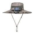 thumbnail image 2 of Sombrero para el sol Fernando con ventilador de refrigeración caqui ajustable, 2 of 8