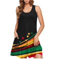 thumbnail image 2 of Vestido Casual de las Mujeres sin Mangas en Gradiente Cuello de Tripulación, Vestido Ligero de Primavera Y Verano de Poliéster, 2 of 7