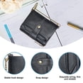 thumbnail image 3 of PU Leather Soft Bifold Wallets for Men Purse Keychain Zip Wallet with Chain, 3 of 5