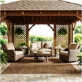 thumbnail image 2 of Koeckritz Rugs Garden Escape Rustic Copper Premium Indoor/Outdoor Area Rug, 2' x 8', 2 of 8