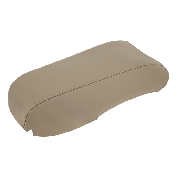 1Pcs Car Center Console Lid Armrest Leather Cover Beige For Ford Edge 2011-2014