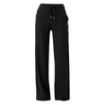 thumbnail image 4 of Delayuji Business Casual Pants for Women Wide Leg Pants for Women 2025 Yoga Pants High Waist Sweatpants with Pockets Stretch Lounge Pants Comfy Workout L Black, 4 of 4