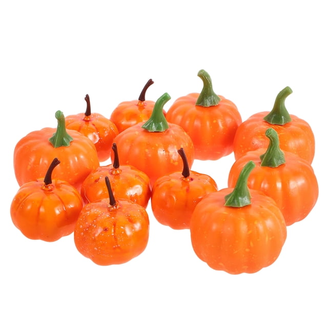 12 piezas de simulación de calabaza de Halloween, accesorios de fotografía, calabaza artificial, calabaza decorativa