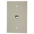 thumbnail image 1 of Leviton 40539-PMT Midsize Telephone Wall Jack, 6P4C, Light Almond, 1 of 1