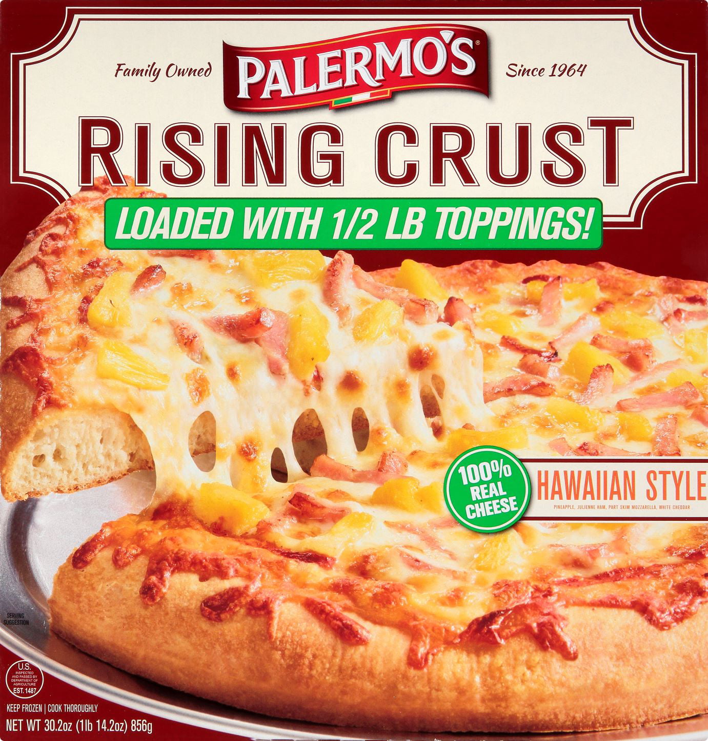 Palermo's Rising Crust Hawaiian Style Frozen Pizza 30.2 oz Walmart