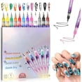 thumbnail image 1 of 12 Colors Nail Art Pens Set, Nuevos Rotuladores para Uñas de Gel, Nail Art Point Grafiti Pen Set, Rotuladores de Puntos, Rotuladores de Pinceles Delineadores, Diseño de Uñas, Decoraciones DIY, 1 of 4