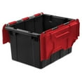 thumbnail image 4 of Sterilite 12 Gallon Hinged Lid Industrial Tote, Stackable Storage Bin, 6 Pack, 4 of 10