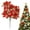 Golden Red, variant on Poinsettia Flower for Christmas Tree, Christmas Glitter Poinsettia Artificial Bushes Decorations Ornaments for Home Decor Indoor Outdoor Porch Xmas Tree Wreath Table Centerpiece Cemetery