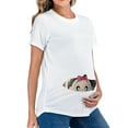 thumbnail image 6 of Edvintorg Harajuku Fashion Pregnant Woman Clothes Cute Kawaii Print Short Sleeve Casual Oversized T Shirt Maternity Clothes Pregnancy Shirts, 6 of 7