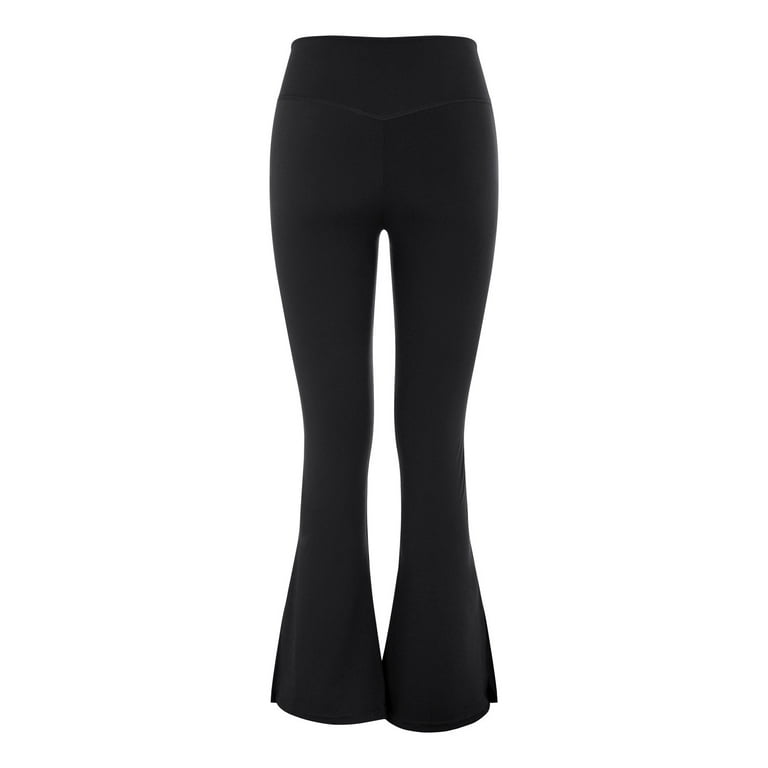Outfmvch Yoga Pants Women Sweatpants Women Polyester,Spandex Relaxed  Pull-On Styling Straight-Leg Lightweight Two Pockets Long Leggings With  Pockets For Women Black S 
